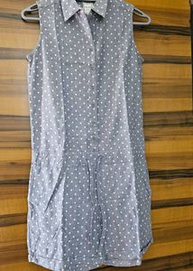 Cute Polka Dot Button-Down playsuit