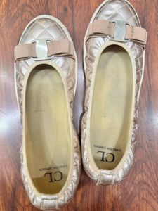 Carlton London Ballet Flats with Bow Detail
