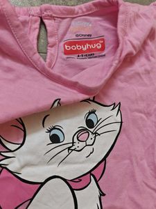 (Set of 3) Babyhug Marie Cat T-Shirts 4-5year