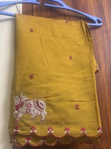 Embroidered Maroon Kurta set with dupatta