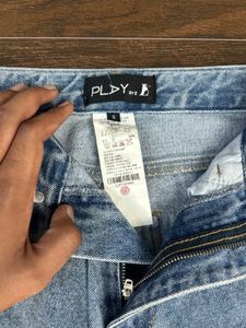 Light Wash Ripped Wide Leg Jeans