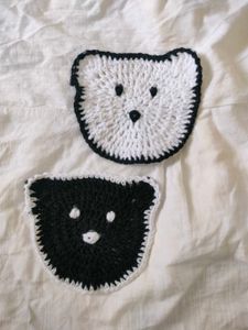 Crochet Bear Coasters
