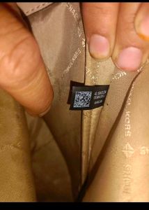Michael Kors Beige Satchel Handbag
