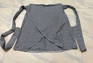 gingham short skirt w-26~32 l-17