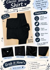 Black Cotton shirt