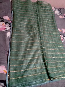 Green And Pink Saree