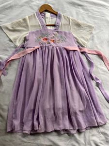 Beautiful Lavender Embroidered Gown