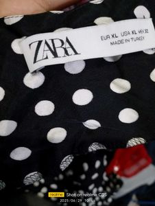 Wonderful Zara Dress With A Nice Quality Polka Dot