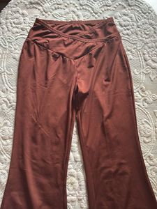 Brown Bell Bottom Pants