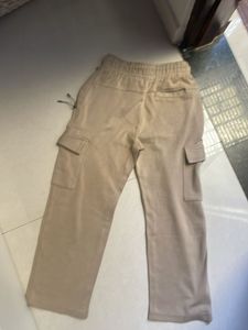 Beige Cargo Sweatpants