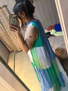 Color Block Sleeveless Maxi Dress🦋