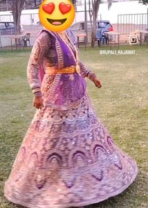 Royal Purple Designer Lehenga with fully handwork