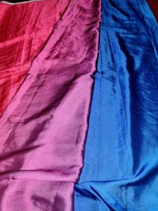 Vibrant Orange Silk Saree
