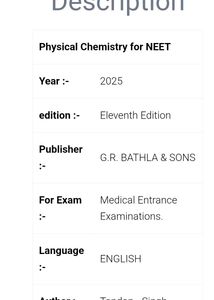 GRB Physical Chem NEET UG - Concept, Ex. &amp; Qns.