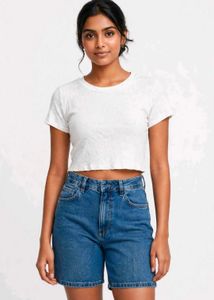 White crop top