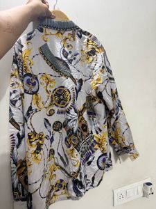 Stylish Printed Button-Down Shirt