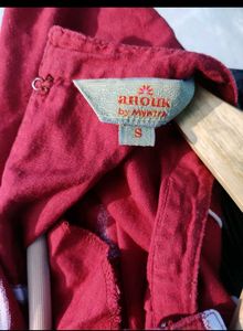 Anouk Stylish Red Kurta