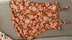 Floral Print Tie-Strap Mini Dress