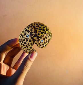 Leopard Print Resin Bangle