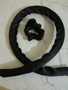 Black Velvet Scrunchie Bow