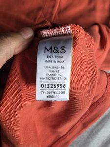 M&amp;S Classic Orange Polo T-Shirt