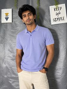 VAN HEUSEN Men's Lavender Polo Shirt