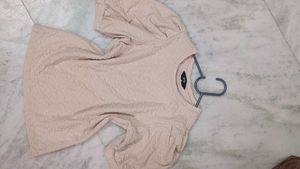 Textured Puff Sleeve Top