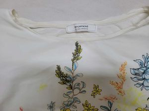 promod white floral top