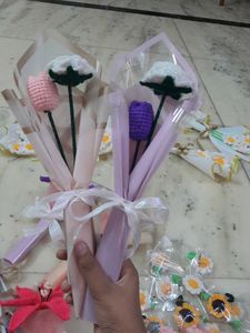 Crocheted Flower Bouquet any 1