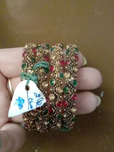Women Bangles Gold Polish