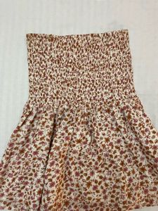 Boho Floral Smocked Tube Top