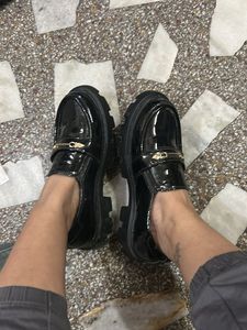 final price of Black Chunky Loafers