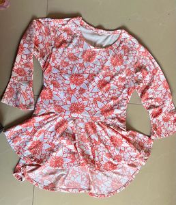 Stylish Printed peplum top