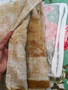 Designer saree 2 colour