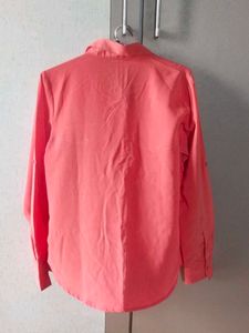 Coral Button-Down Shirt