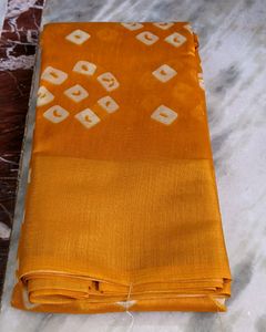Combo Of Cotton Silk Saree With Embroidery Blouse