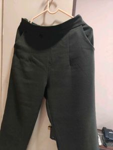 Patterned Pullover Sweater + Green trousers