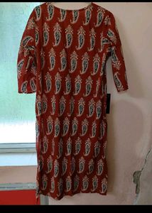 Maroon Paisley Print Kurta