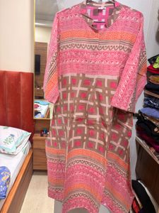 kilol cotton geometric print kurta
