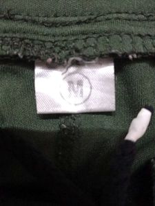 Men's Track Pants black and green waist 30 inches