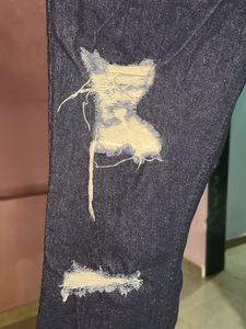 Dark Wash Ripped Jeans by Roadster