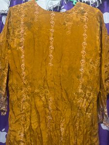 Stylish Mustard Kurta Set with Dupatta