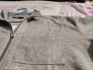 Zudio Men’s Grey Solid Full-Zip Casual Jacket | Re