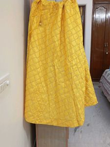 Vibrant Yellow Ethnic Skirt
