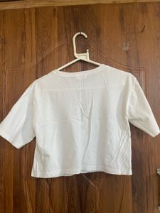 White Crop Top with "1997" Graphic