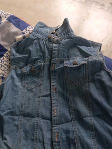 Denim Sleeveless Jumpsuit