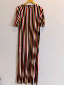 Zara-Striped Maxi Dress (M)