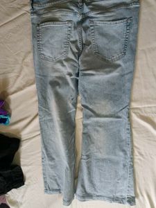 Light Wash Flared Jeans