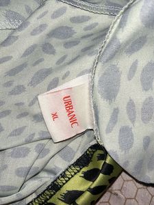 Urbanic Leopard Print Wide Leg Pants