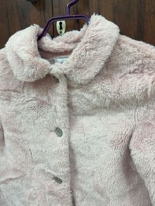 Soft Pink Faux Fur Jacket